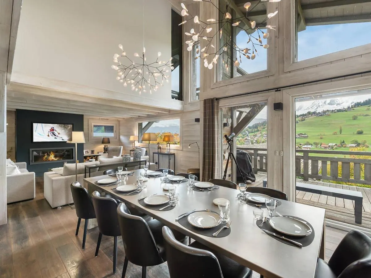 Chalet Chaleureux Avec Jacuzzi Et Home-Cinema - Fr-1-569-51 Megeve